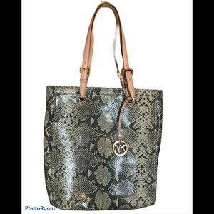 Michael Kors Tote in Python Snakeskin